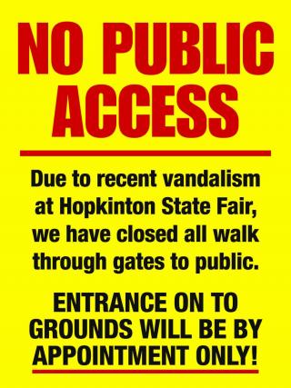 no access sign