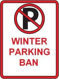 Winter Parking Ban Graphic